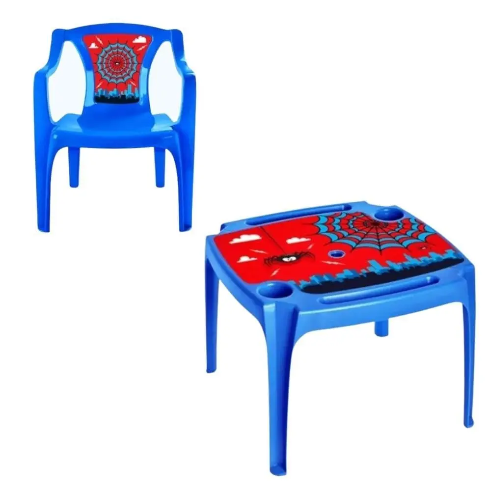 Kit Mesa E Cadeira Infantil Educativa Resistente Didático - 1