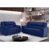 Sofa Parana Moscou 3 E 2 Lugares - Azul Royal - 1