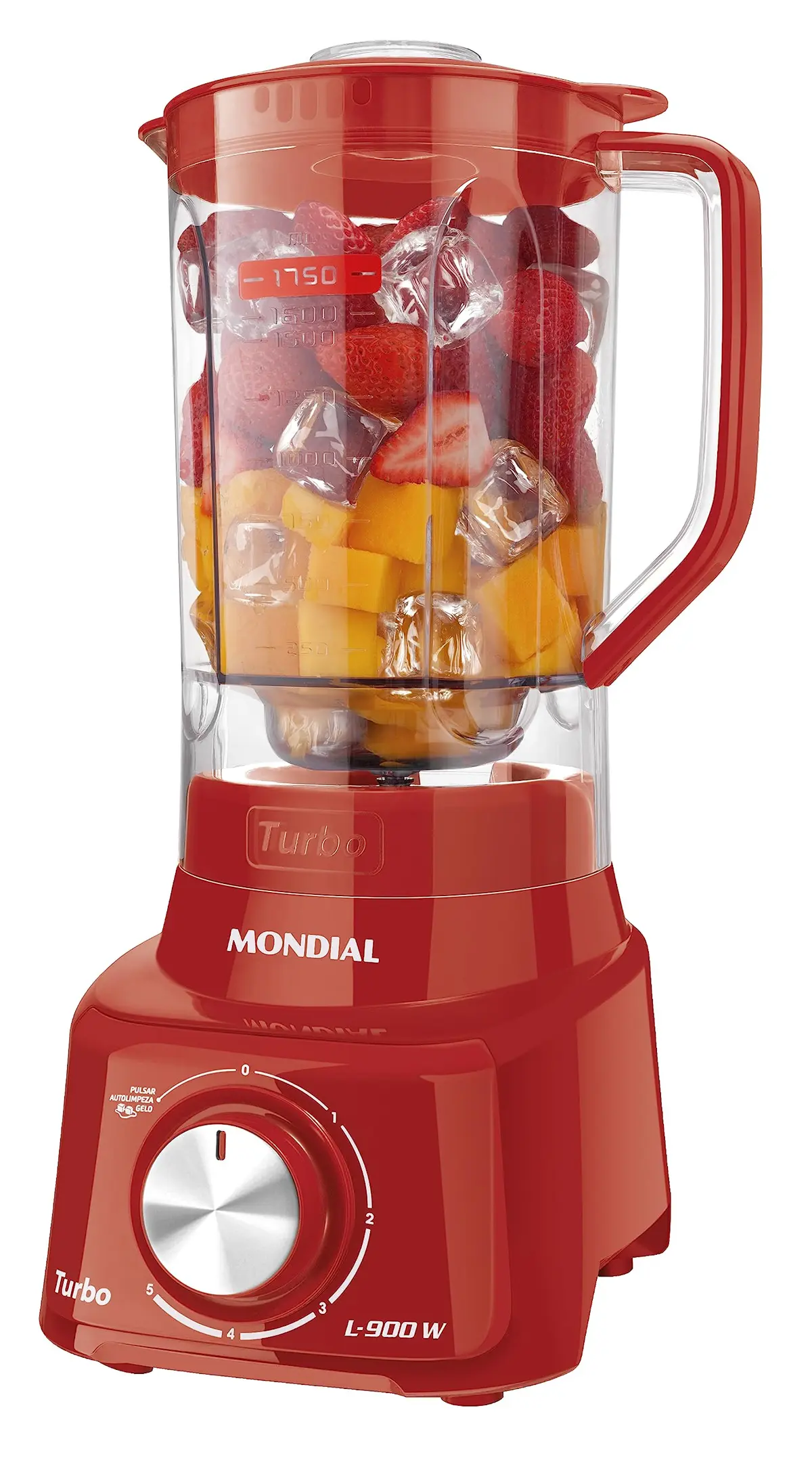 MONDIAL Liquidificador Turbo Full, Vermelho, 900W, 220V - L-900 FR