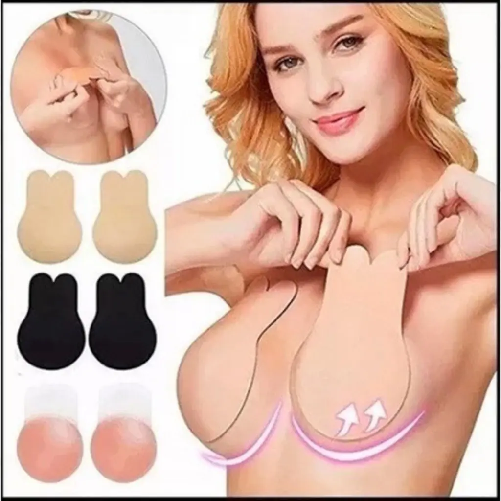 Sutiã Adesivo Levanta Seio Invisible Pushup Orelha De Coelho - 1