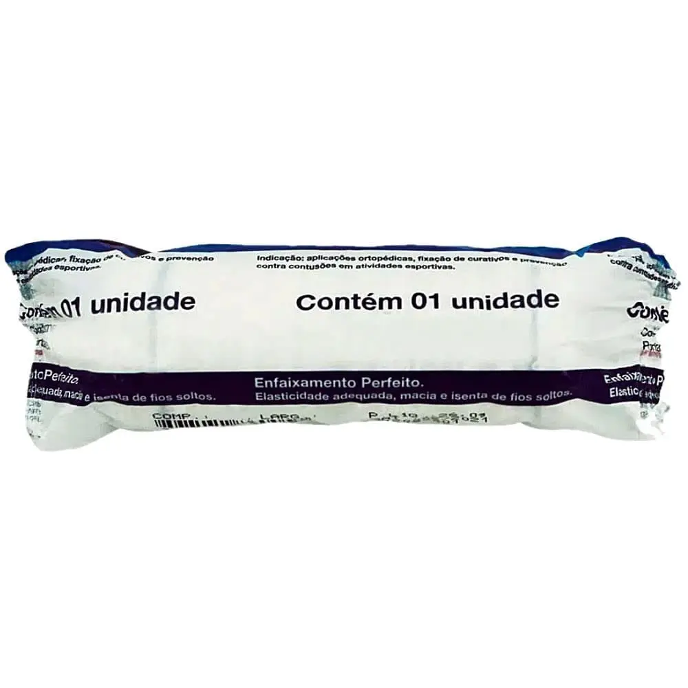 Atadura Crepe, Transparente, 12 cm x 1.8 m, Neve, 1 unidade