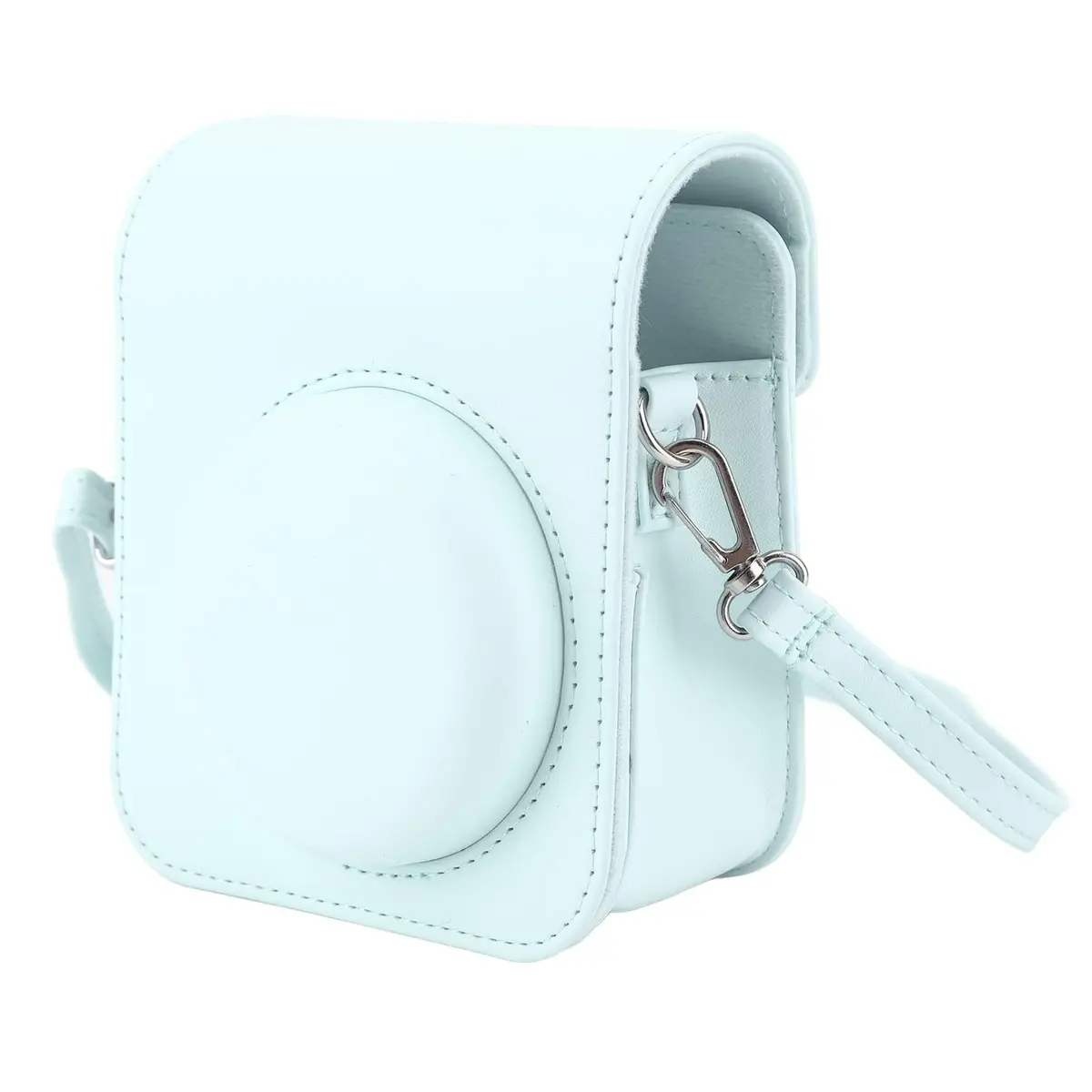 Estojo Protetor Para Câmera Phetium Instant Mini 12 Compatível com Instax Mini 12 11, Bolsa de Couro PU com Bolso e Alça de Ombro Ajustável (Verde)