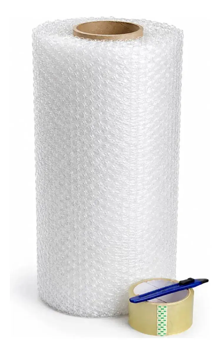 Bobina Plástico Bolha 40x20m - Super Resistente Branco