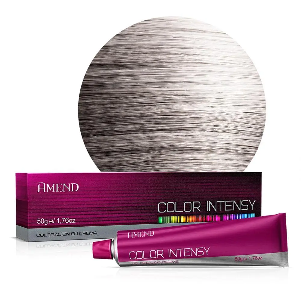 Coloração 0.1 Cinza Intensificador 50g | Amend Color Intensy | Neutraliza tons indesejados e intensifica reflexos acinzentados com brilho.