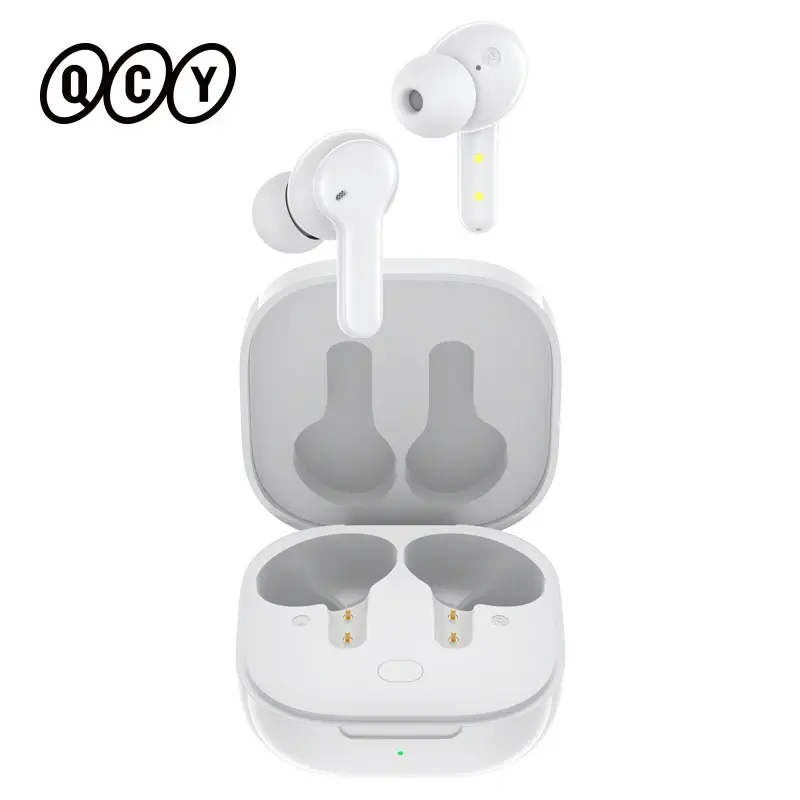 Qcy t13 verdadeiro sem fio fones de ouvido bluetooth 5.1 tws fone 4 microfone enc hd chamada fone controle toque alta fidelidade 40h espera