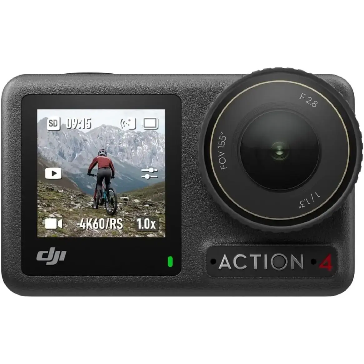 Dji osmo action 4 standard pack, 4k/120 fps waterproof action camera, 1/1.3-inch sensor, great low light performance, 10-bit d-log m color, 1770 mah battery