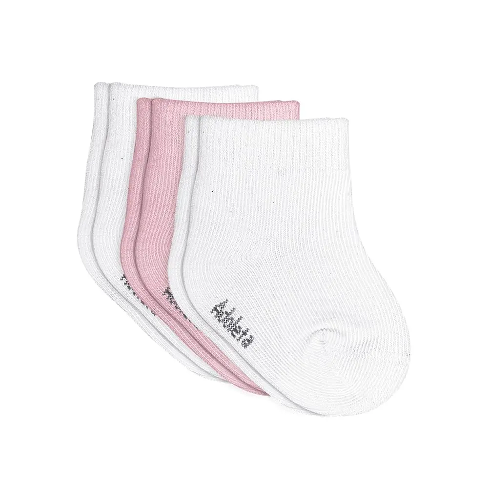 Adoleta Bebê Kit 03 Pares de Meias Lisas 0 a 6 Meses Menina