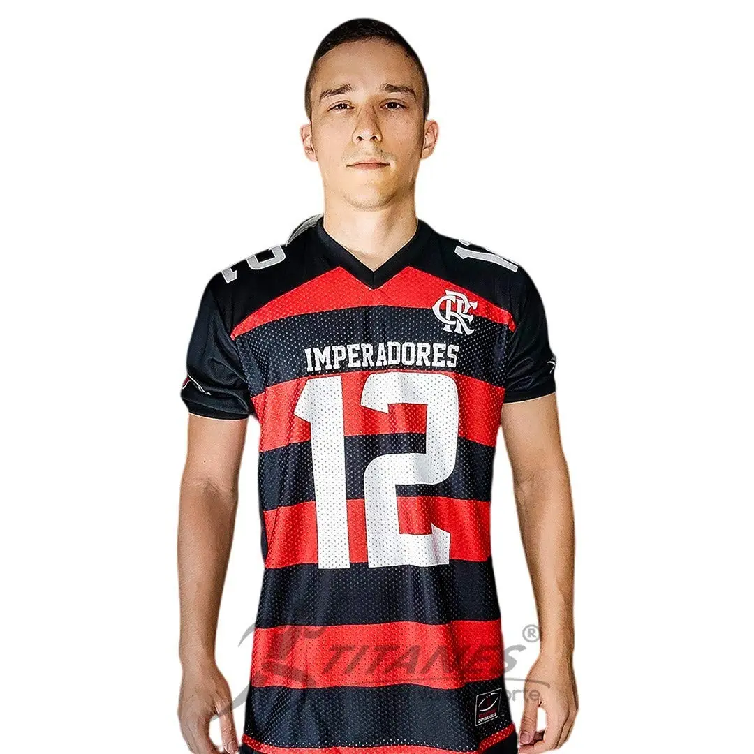 Camiseta Camisa Flamengo Imperadores BrazilineMasculino