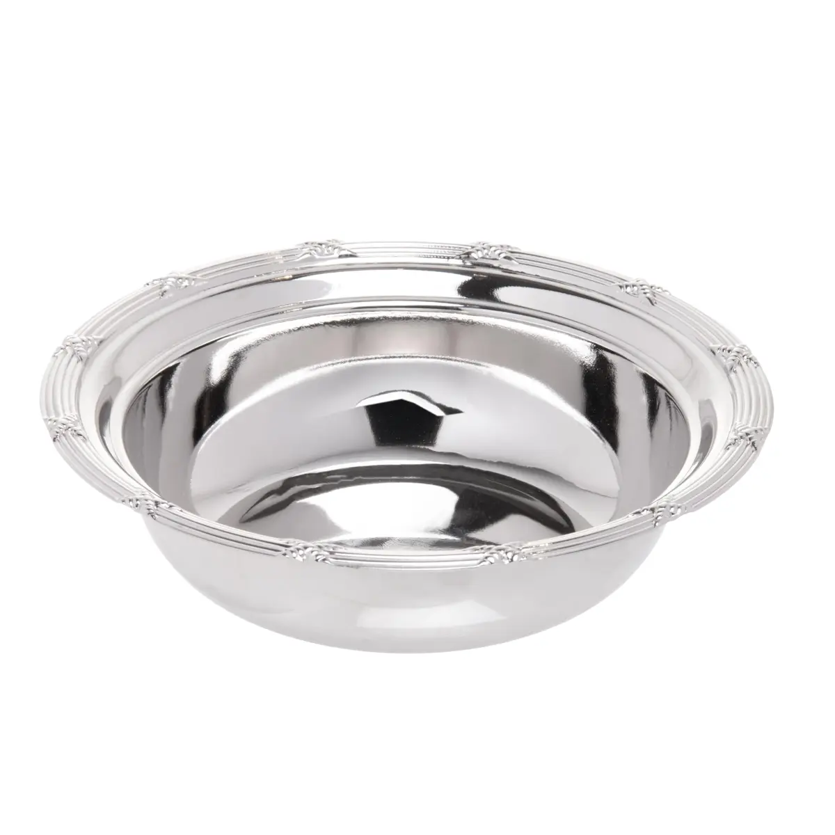 WOLFF - Bowl Croisé 14,5cm x 14,5cm x 4cm Zamac Niquelado