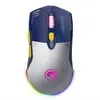 Mouse Gamer Marvo M803W RGB 4800DPI Sem Fio Branco - 1