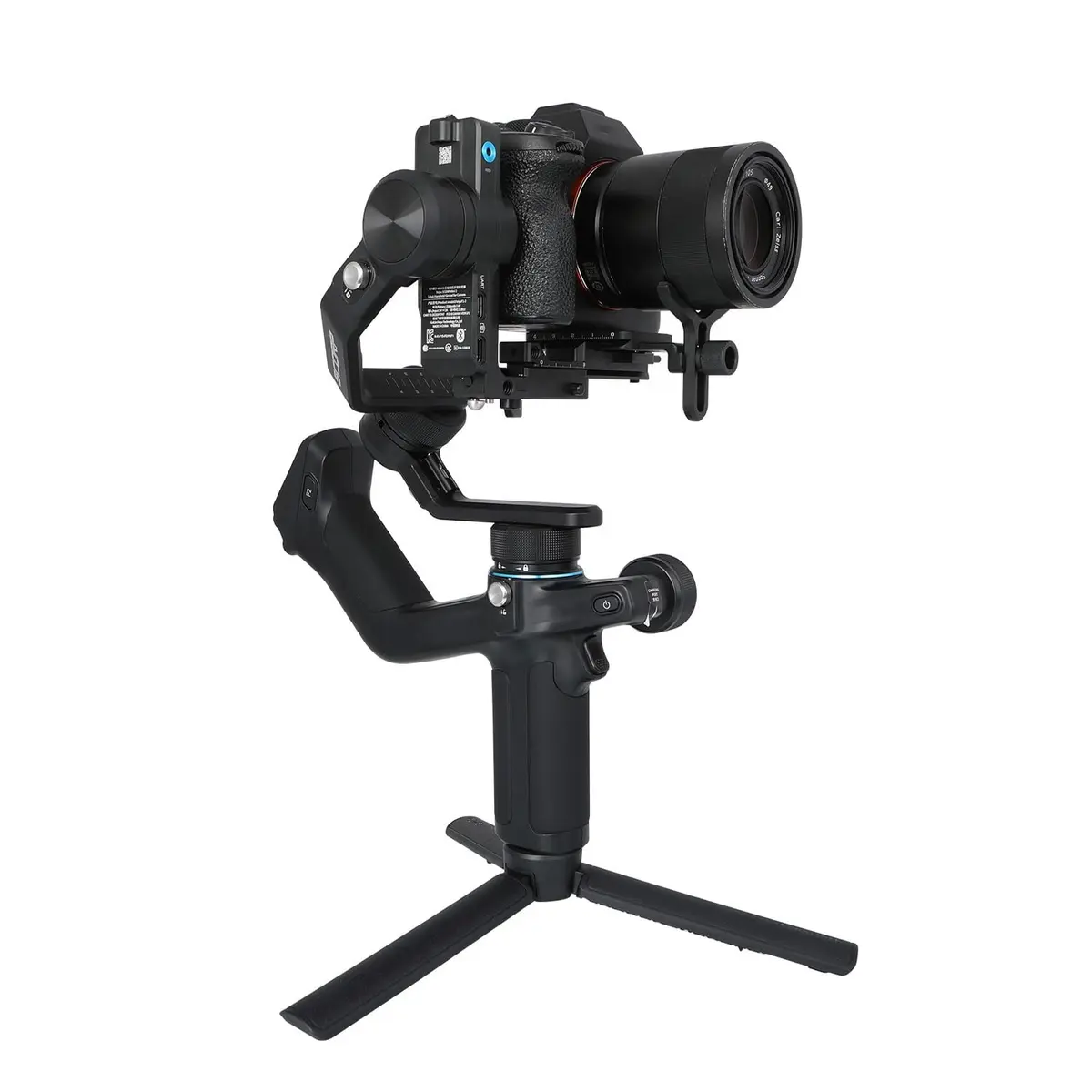 SCORP-Mini-2 Gimbal portátil estabilizador de 3 eixos com rastreamento IA para camera sem espelho e bolso como Sony, Canon, Nikon, Panasonic, para camera de a??o como GoPro e smartphone, carga