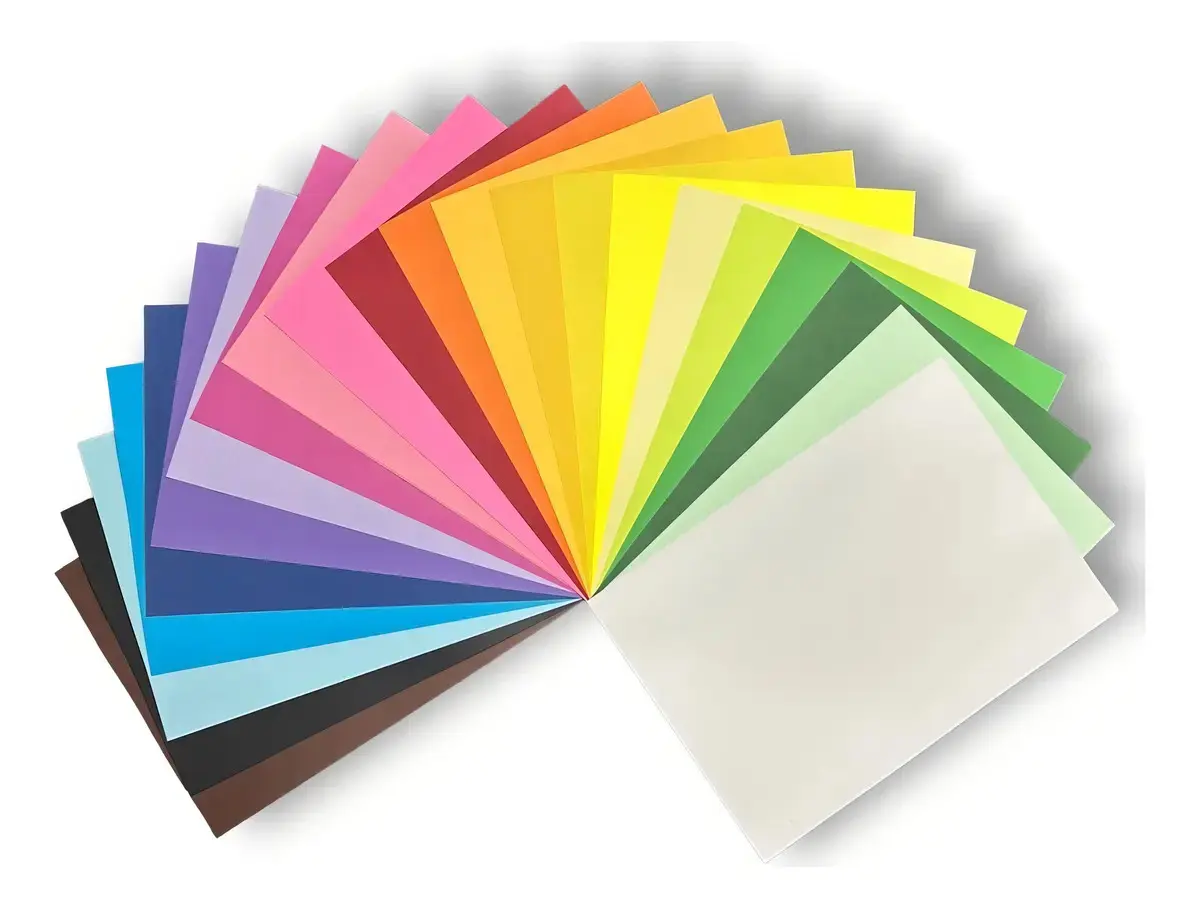 100 Folhas Papel Tipo Color Plus Colorido Na Massa 180g A4 Cor Cores Diversas