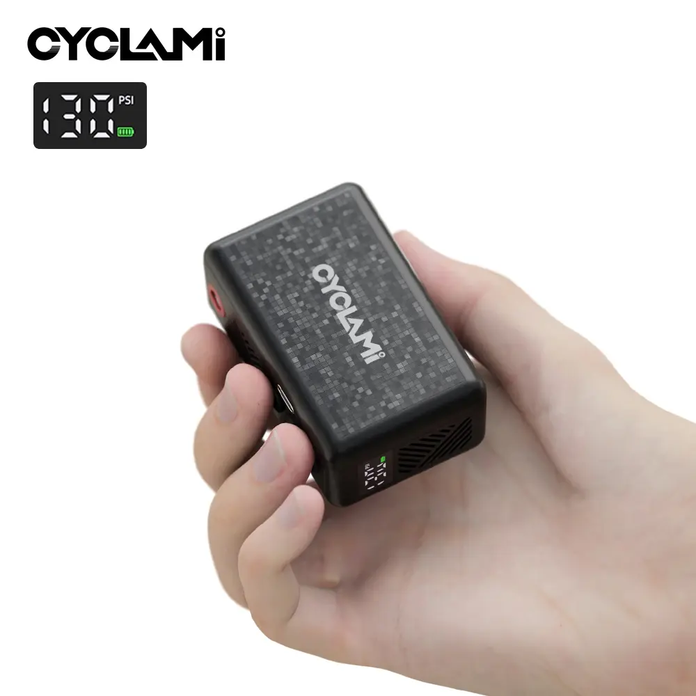 130 psi cyclami am6 bomba de ar automática portátil bolso inflator elétrico exibição pressão dos pneus inflator mtb bicicleta estrada fv av