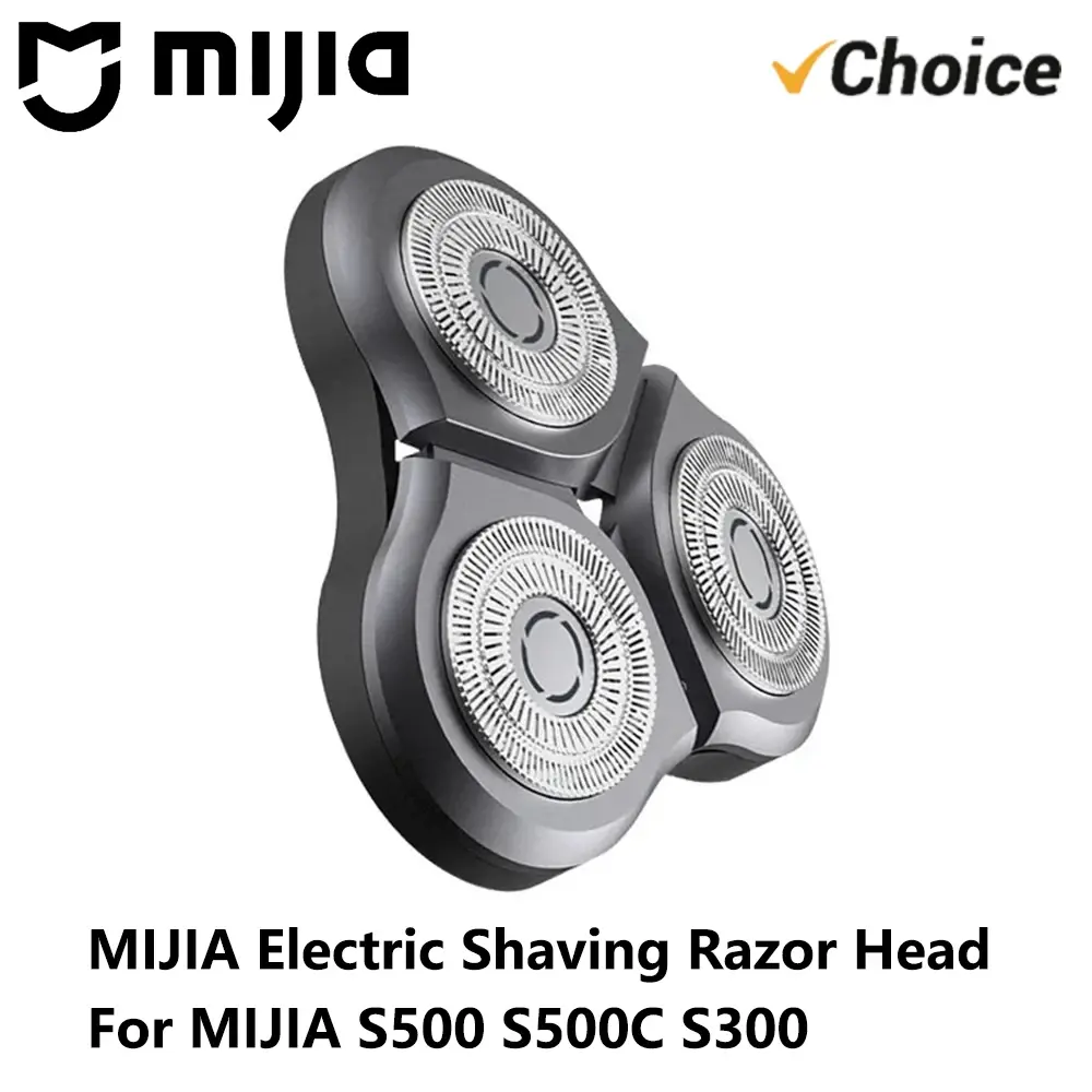NOVA Lâmina de Barbear Elétrica MIJIA para Uso Seco e Molhado, Aparador de Barba, Lâmina de Substituição para Barbeador MIJIA S500 S500C S300 (CN)