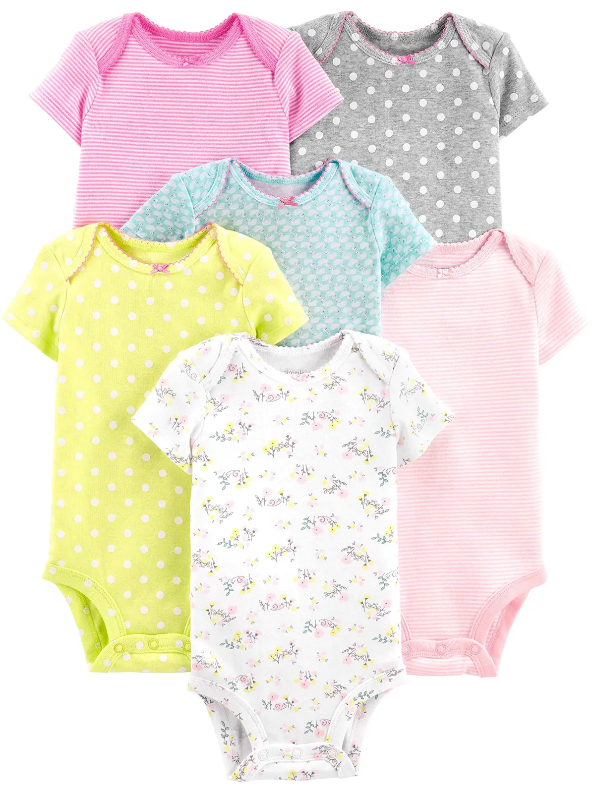 Body Pacote com 6 bodies sem mangas Simple Joys by Carter'sMeninas