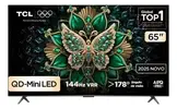Smart TV TCL 65 Polegadas QLED Mini LED 4K C6K WiFi Bluetooth Google TV 4 HDMI 144Hz HDR10+ 65C6K - 1