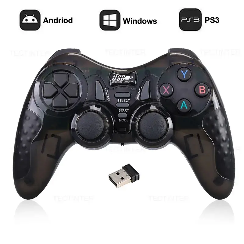 Controlador de jogo sem fio para PS3, Gamepad Acessórios, 2.4GHz, PC Joystick, Super Console X Pro, TV Box, Telefone Android