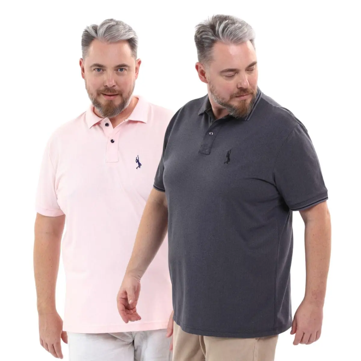 Kit 2 Camisa Polo Masculina Piquet Algodão Durabilidade Dia a Dia