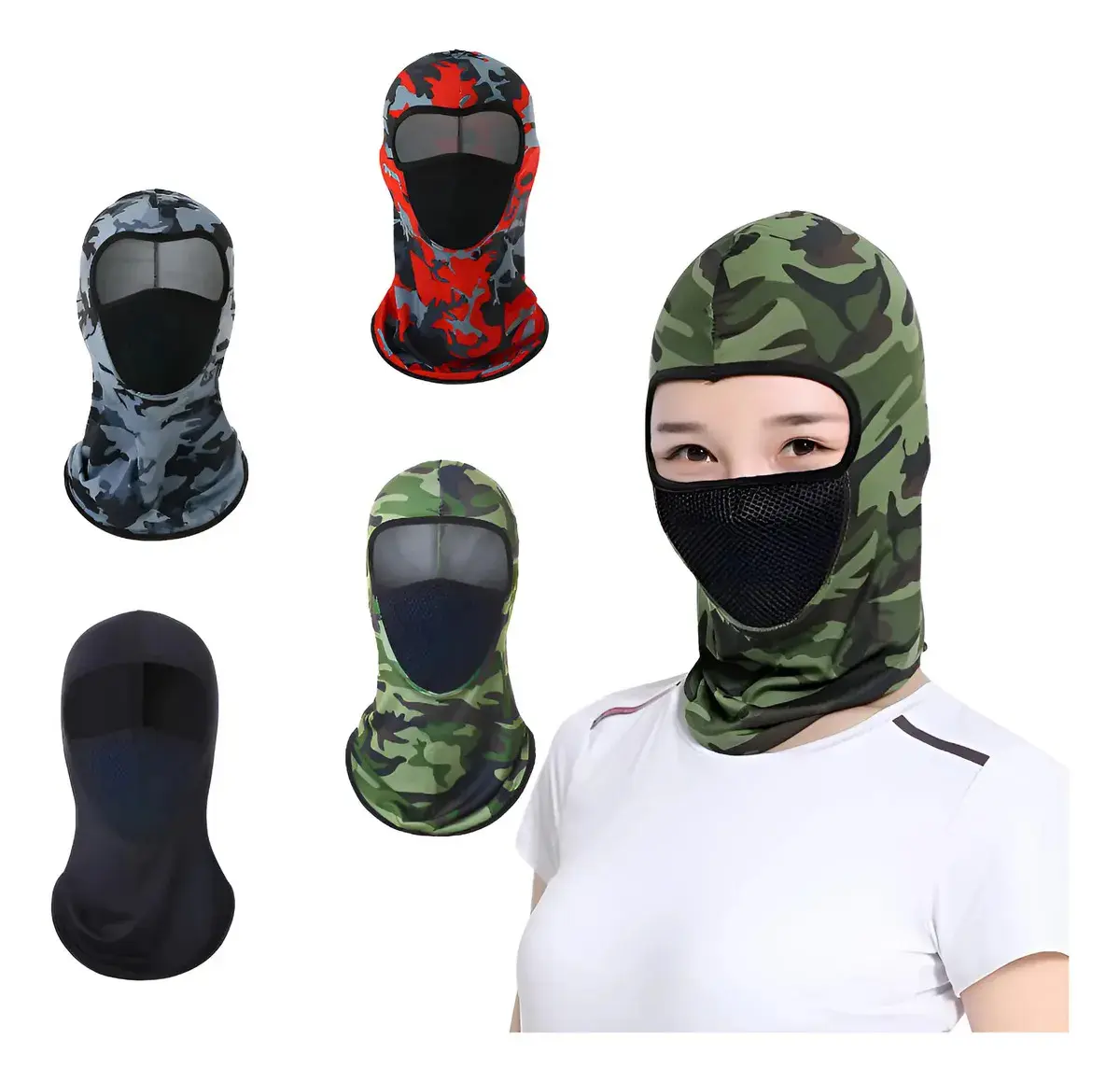 Kit 2 Balaclava Touca Ninja Motoqueiro Térmica Proteção Cor Sortida Desenho Sortidas Tamanho Único