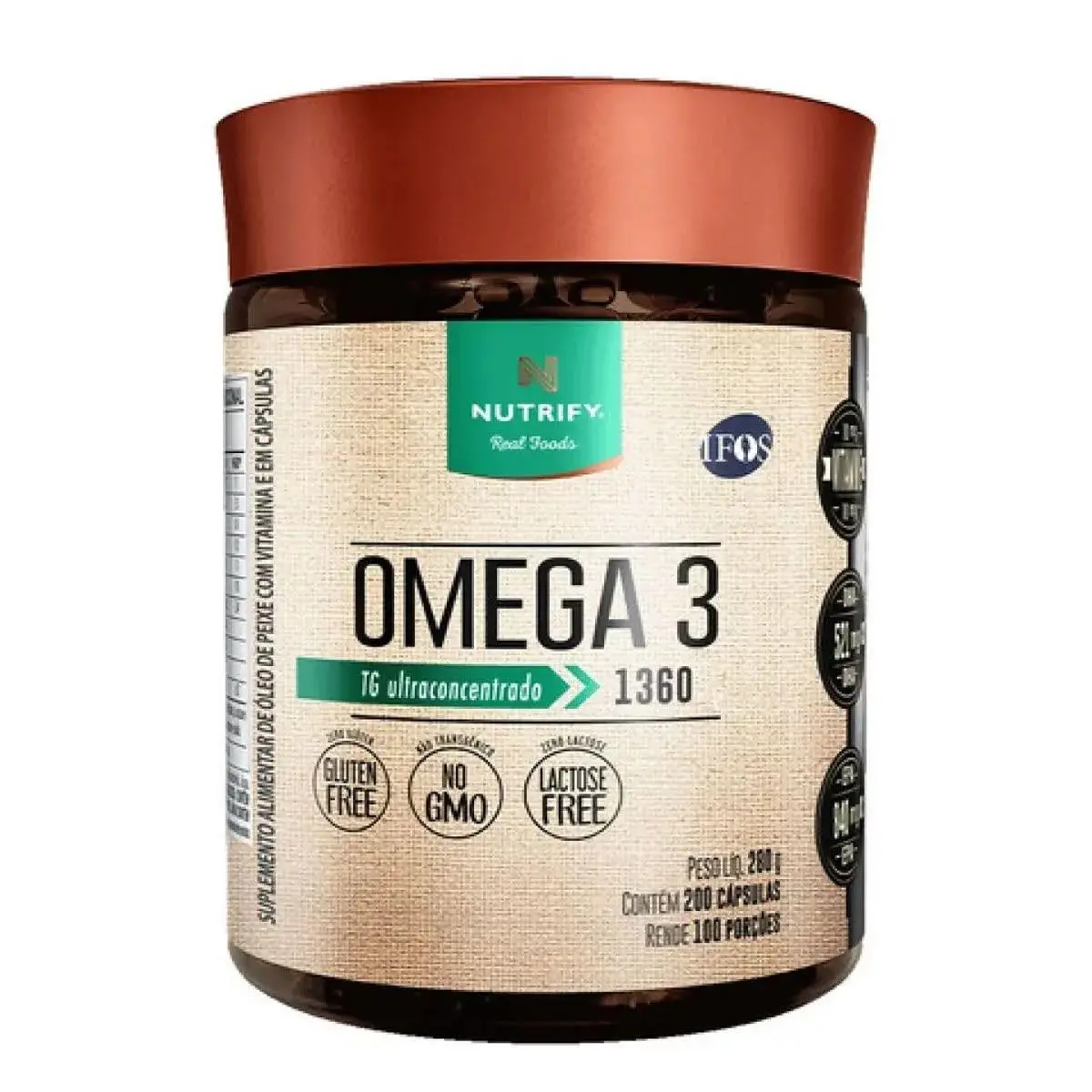 Nutrify Ômega 3 – Suplemento em Cápsulas – 200 Unidades