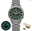 [taxas inclusas] BERNY Relógio, TITÂNIO, CRISTAL DE SAFIRA, Seiko VH31 mvt, quartzo, ultrafino, 5ATM - 1