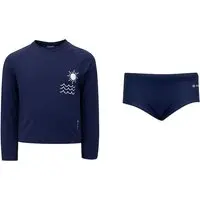 Conjunto Infantil Oxer Camiseta Manga Longa + Sunga com Proteção UV - 1