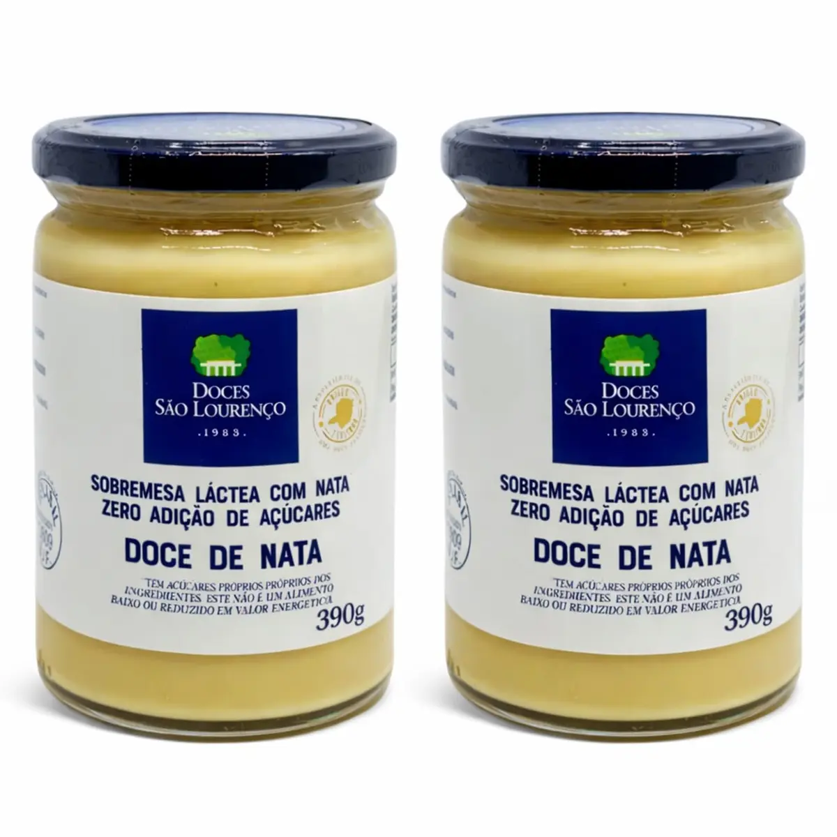 Kit 2 Doce de Nata Diet SÃO LOURENÇO 390g Zero Adição de Açúcar Cremoso Tradicional