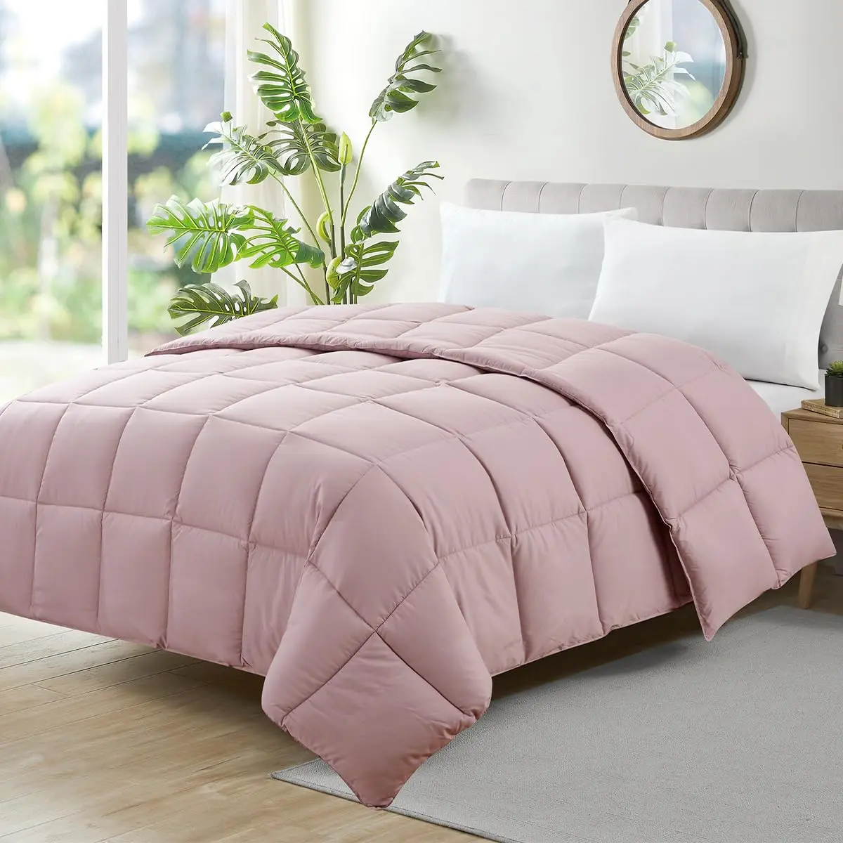 Camesa Edredom Ecopluma Toque de Pluma King Size 280x260cm - Rosé, Poliéster