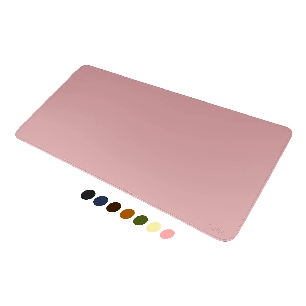 Mouse Pad Desk Pad Couse em Couro Ecológico 70x30cm + Porta-Copos Premium
