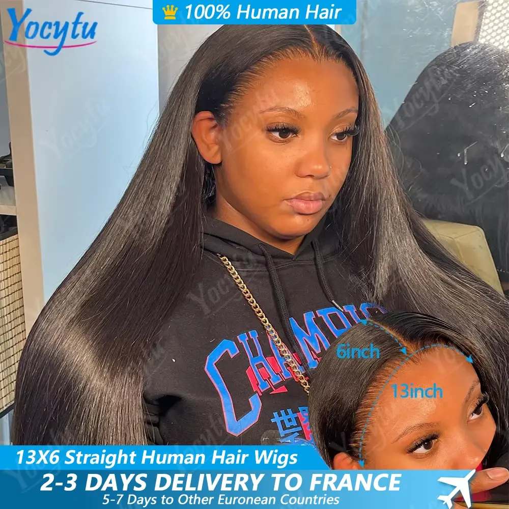 28 30 Polegada peruca dianteira do laço cabelo humano yocywtu hd peruca do laço 13x6 cabelo humano peruano frente do laço peruca de cabelo humano 3 dias entrega frança
