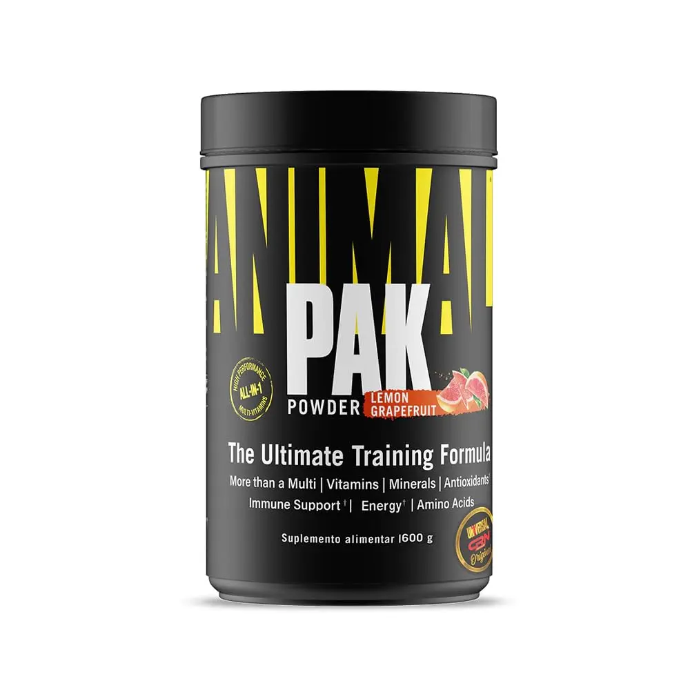 Suplemento Animal Pak Powder - Universal Nutrition (600g, Lemon Grapefruit)