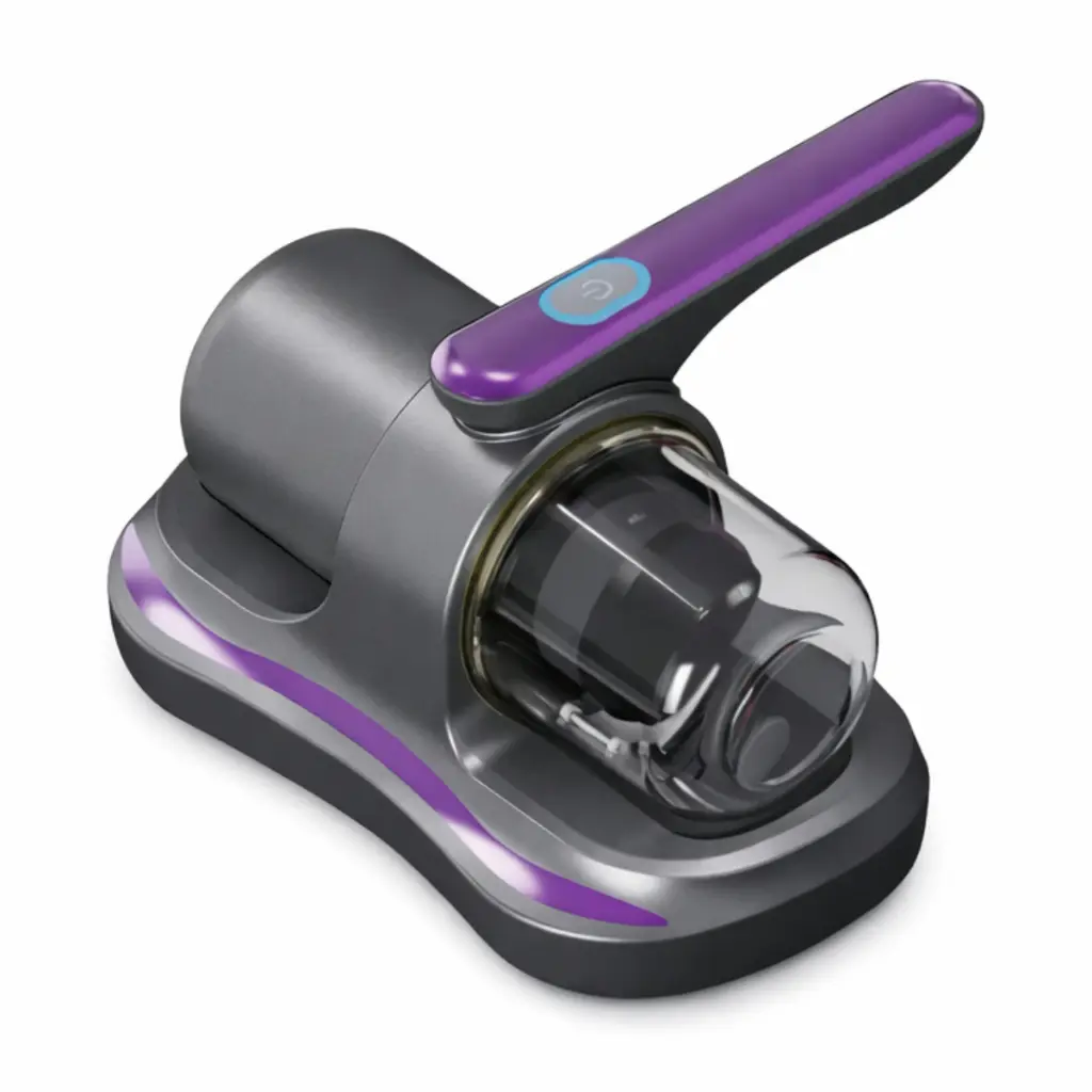 Aspirador Anti Acaro Portatil Sem Fio Para Cama Sofa Preto/violetta 5V