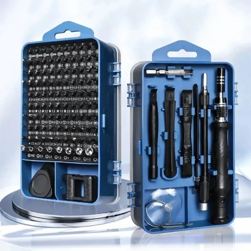 115/117 em 1 conjunto de chave de fenda de precisão magnética torx hex chave de fenda bits kit de ferramentas de reparo profissional para iphone xiaomi mac pc