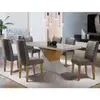 Conjunto Aster 180 com 6 Cadeiras e Tampo de Vidro - 1