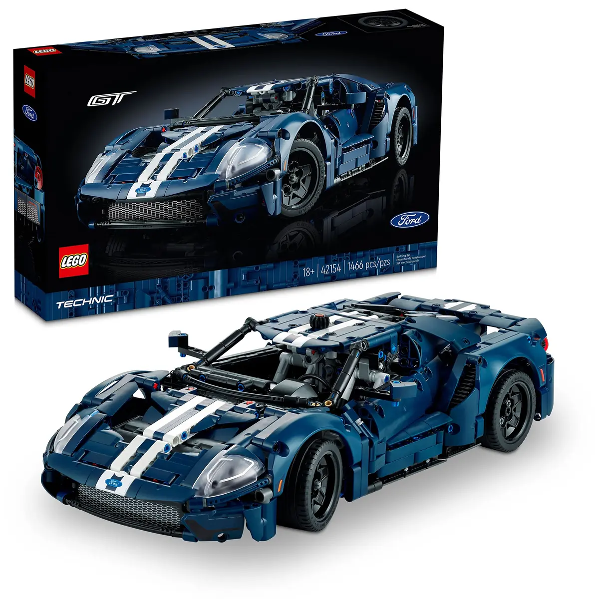 LEGO® Technic – 2022 Ford GT Brinquedos Interativos com Pecinhas de Montar 42154 - 1