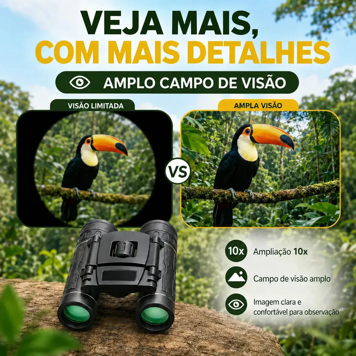 Binoculos Profissional Binoculo Astronomico Binoculo Longo Alcance thumbnail 6