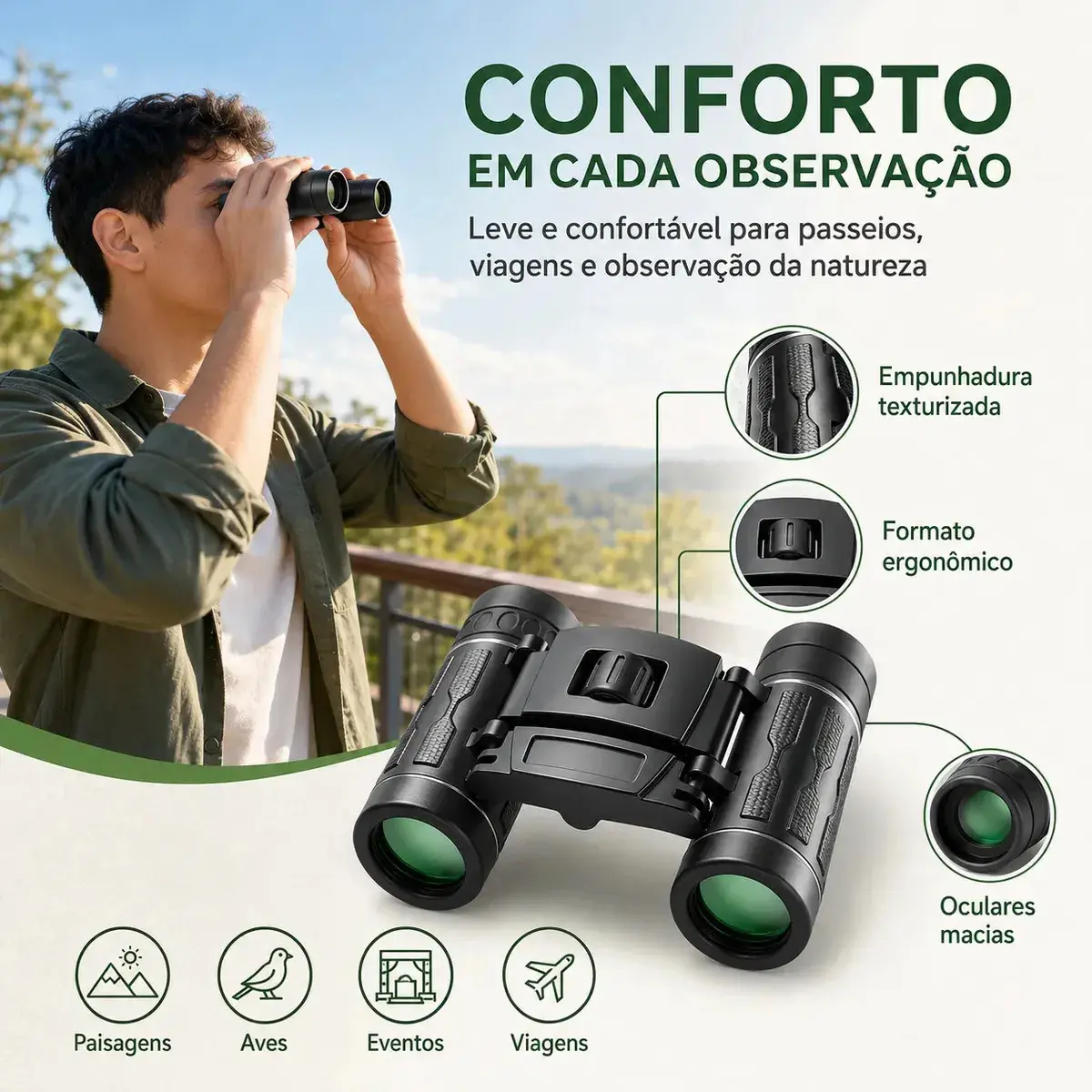 Binoculos Profissional Binoculo Astronomico Binoculo Longo Alcance thumbnail 9