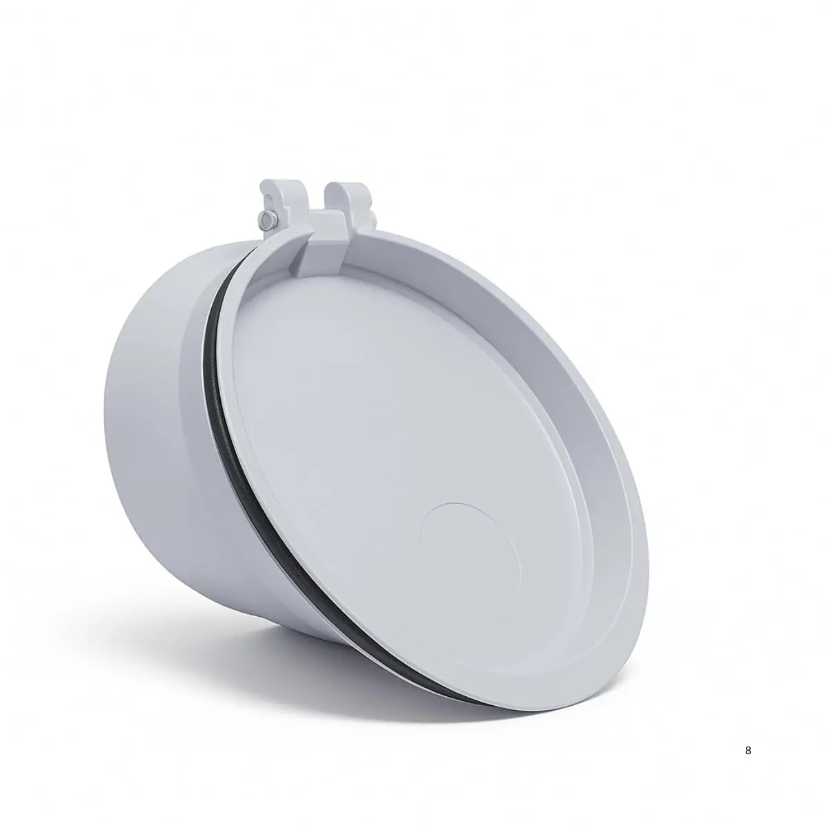 Válvula de Retenção para Esgoto 100mm em PVC com Tampa e Vedação -(4 Polegadas) - 1