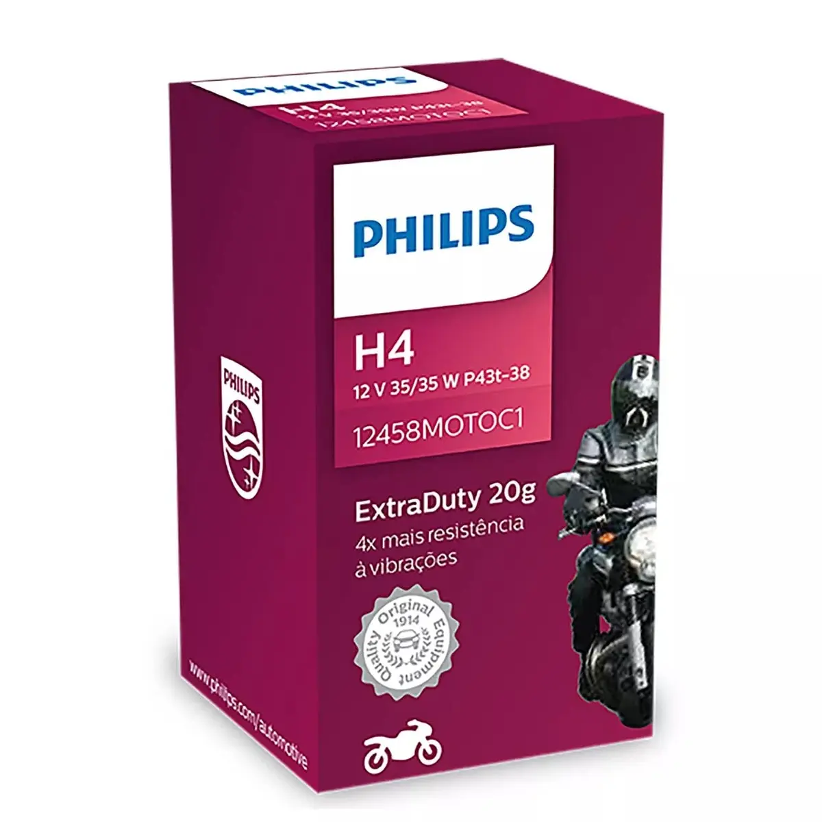 Lampada Farol H4 35 X 35 Honda Yamaha Suzuki Philips