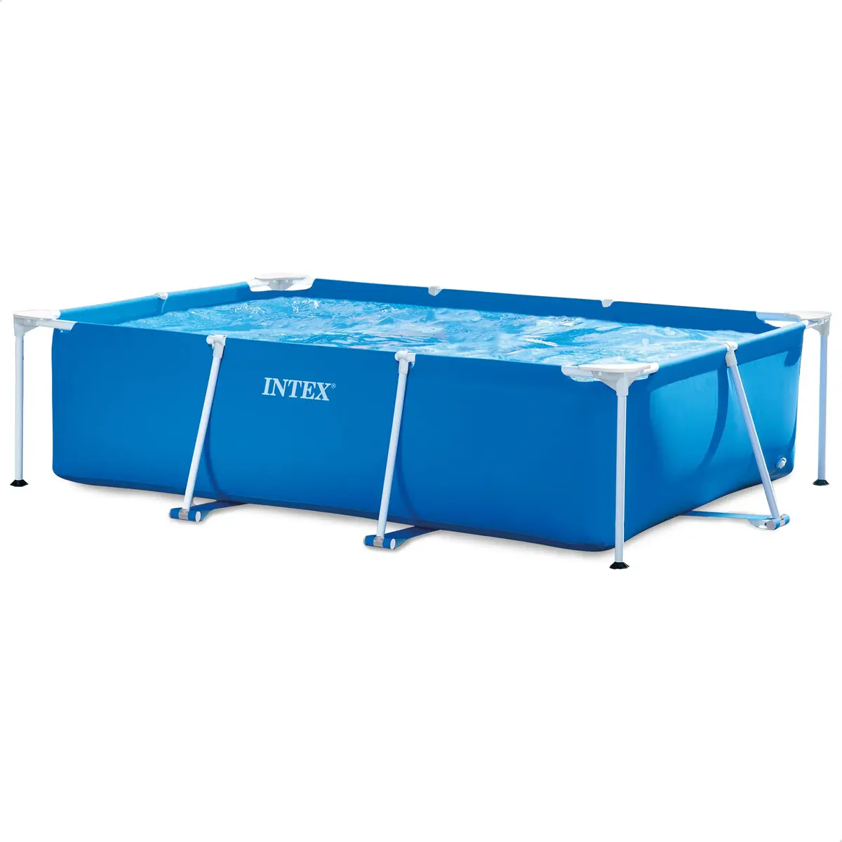 Intex, Piscina galvanizada retangular de armação metálica, 2.282 litros