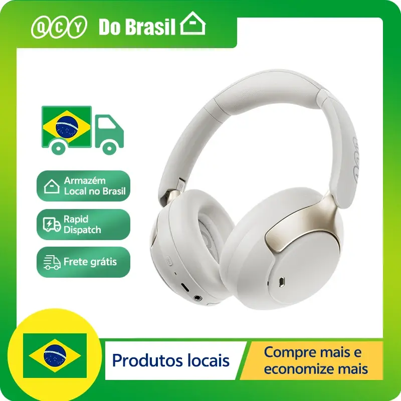 Qcy h3 pro anc fones de ouvido bluetooth adaptável anc fone de ouvido 50db cancelamento de ruído ativo ldac hi-res fone de ouvido sem fio 55h playtime - 1