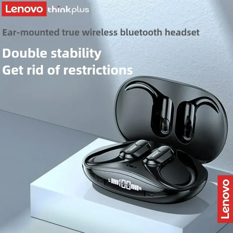 Lenovo xt80 fones de ouvido sem fio bluetooth 5.4 verdadeiro com microfone controle botão redução ruído ganchos à prova dwaterproof água - 1