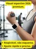 Pulseira Silicone Apple Watch Fecho Ímã Rosa 2.2cm - 1