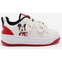 tênis infantil com velcro julia faria e mickey e amigos off white