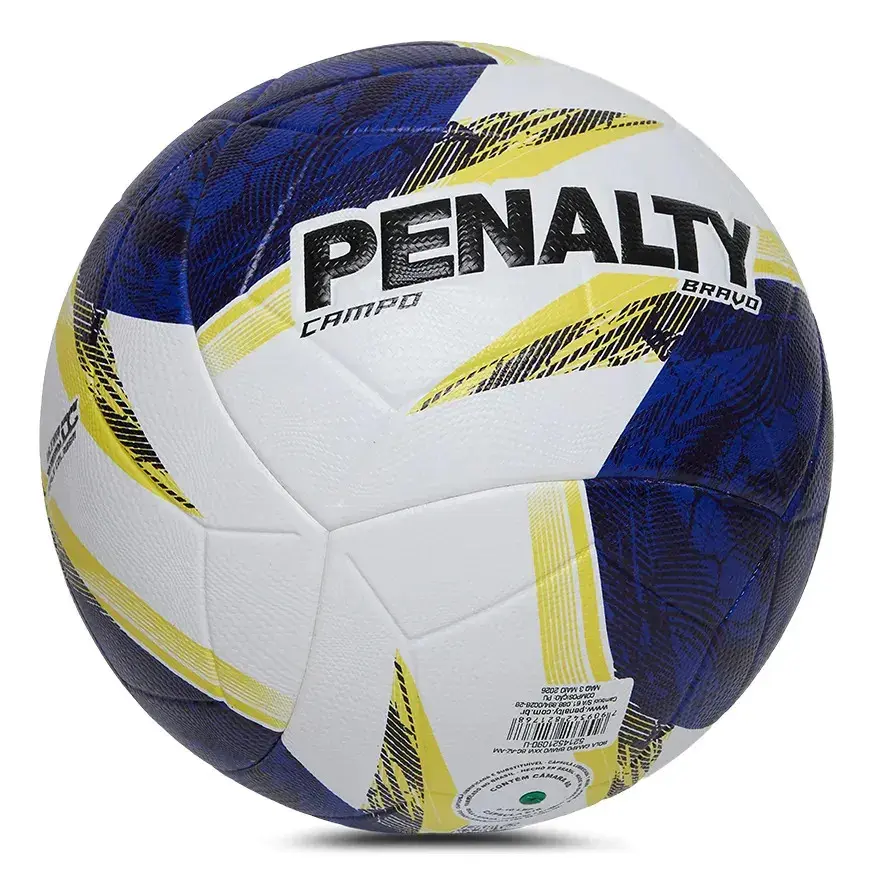 Bola De Futebol De Campo Penalty Bravo Xxi Cor Azul thumbnail 3