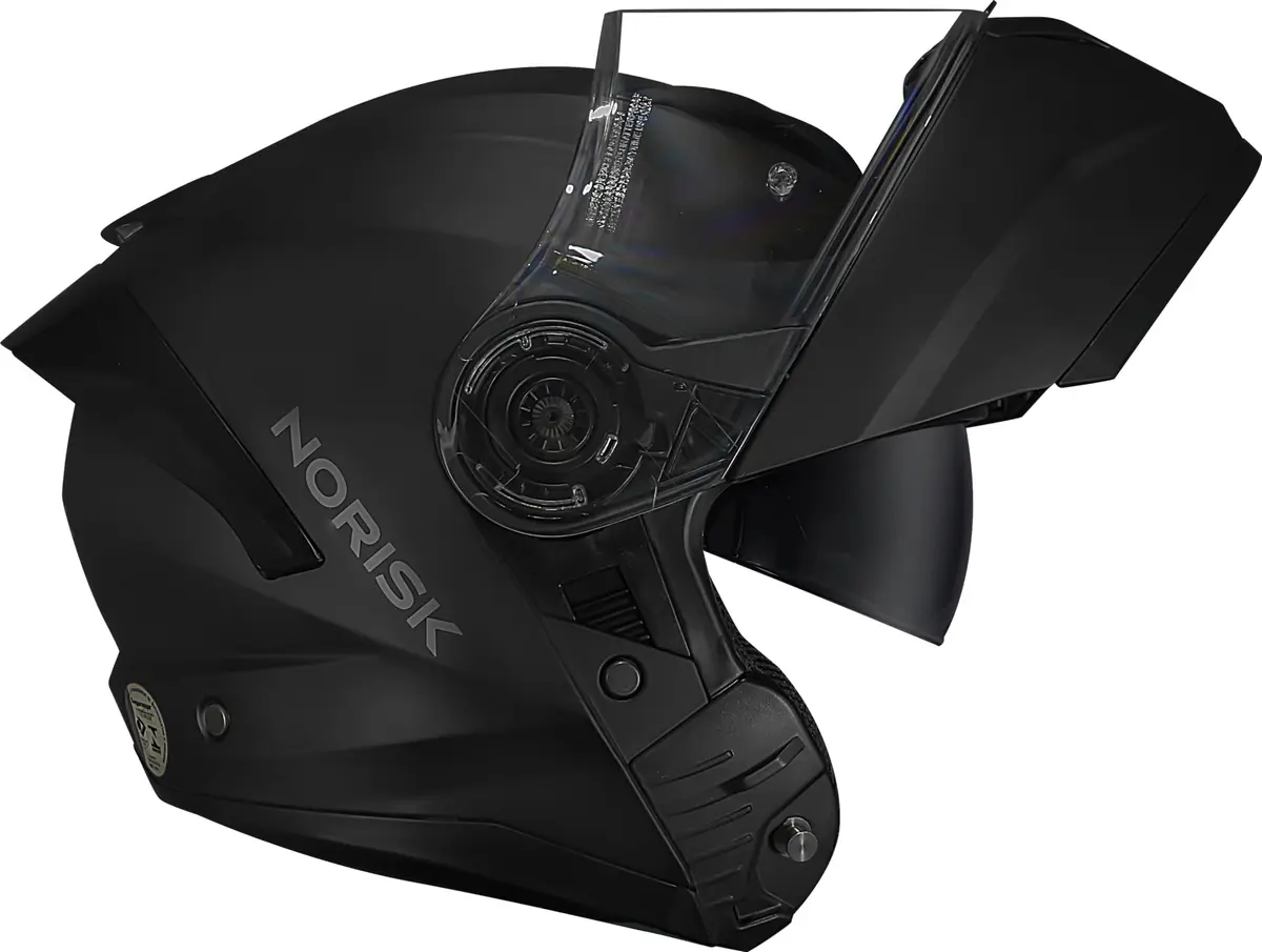 Capacete Norisk Force 2 Articulado Monocolor - Preto Fosco - 1
