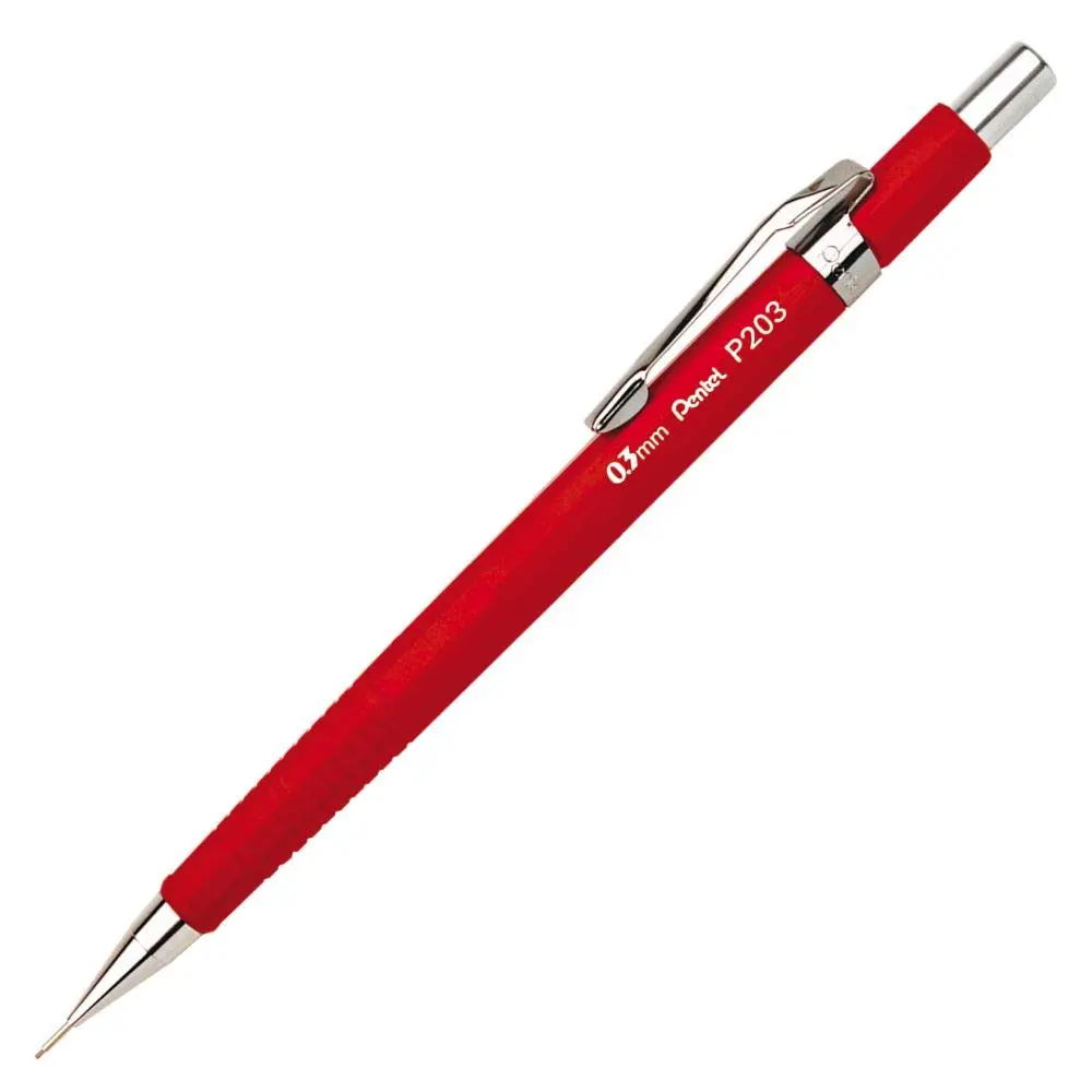 Pentel Lapiseira 0.3mm Vermelho Vivo SM/P203-FR - 1
