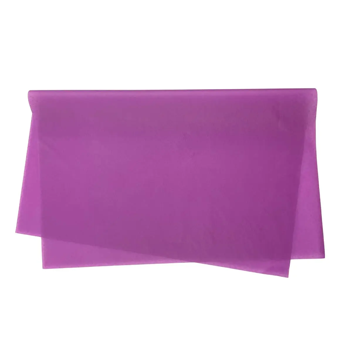 Kit 100 Folhas Papel de Seda Colorido Premium 60x48cm (Lilás)
