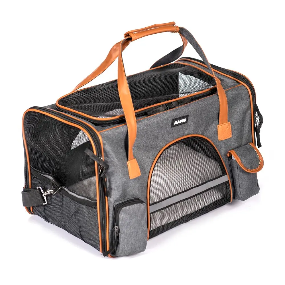 Bolsa Transporte Pet Grande Viagem Cabine Avião MADOG Lux ES