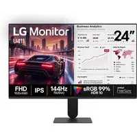 Monitor Gamer 24" LG 24U411B-B, FHD, 144Hz, IPS, 1ms, HDMI e VGA